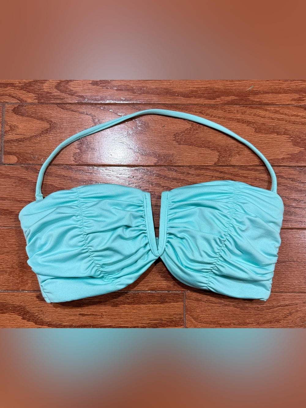 NWOT*** Victoria's Secret Mint Bandeau V-Notch Swim Top